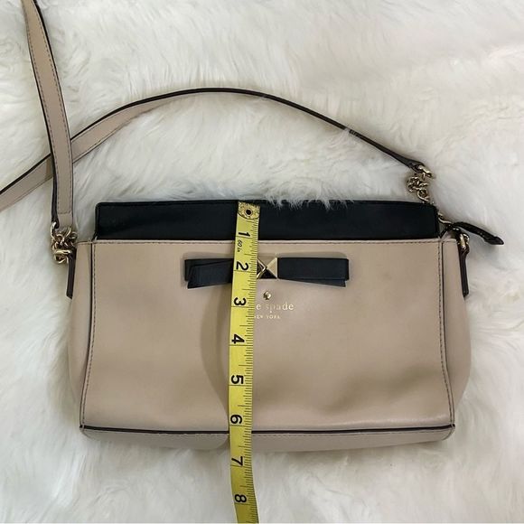 Kate spade hancock park - Gem Kate Spade Hancock Park Angelica Cream Black Monochrome Leather Crossbody Bag